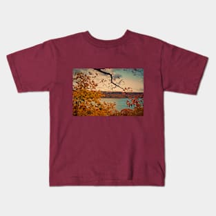 USA. New York. View from Fort Tryon Park at Hudson river. Kids T-Shirt